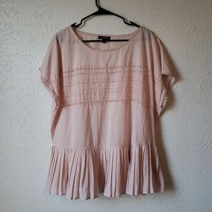 Lane Bryant Pleated Peplum Top